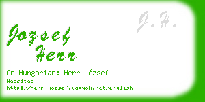 jozsef herr business card